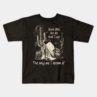 The Only One I Dream Of Cowgirl Boots Kids T-Shirt